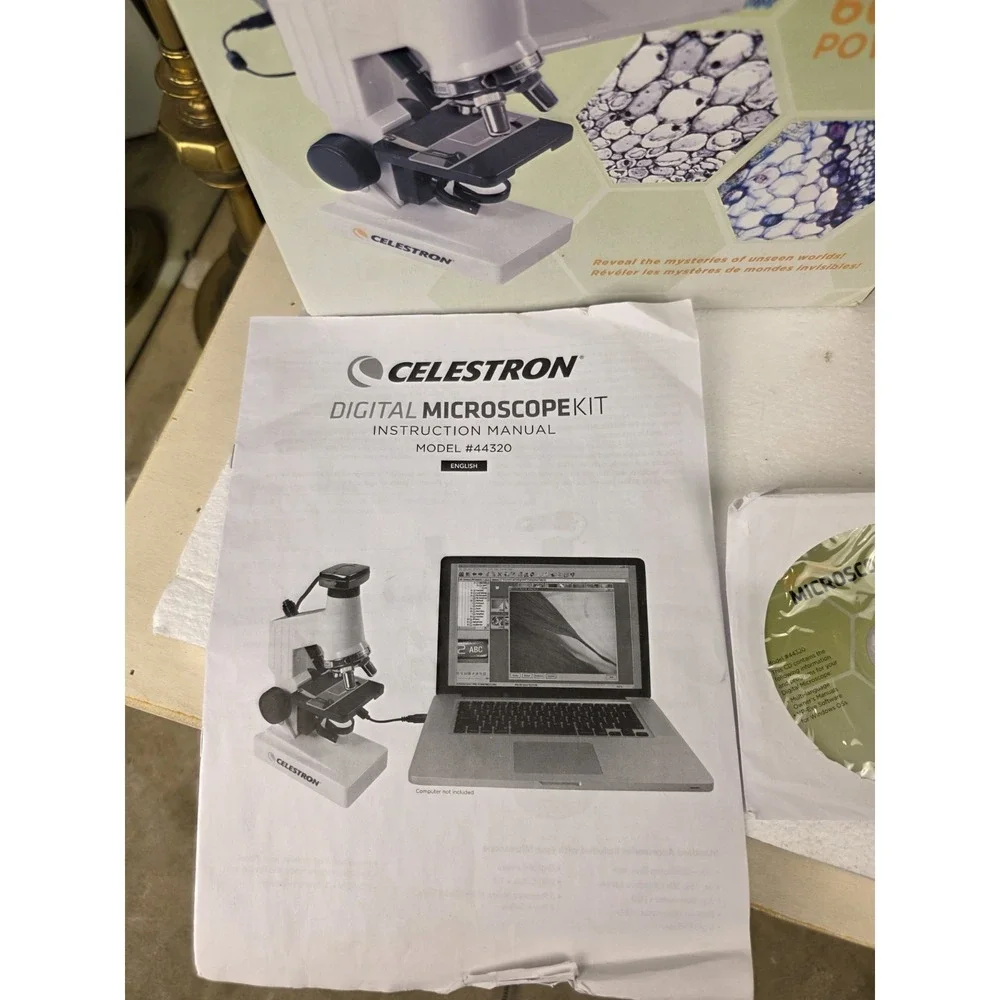 Celestron Digital Microscope Kit Model 44320 600X